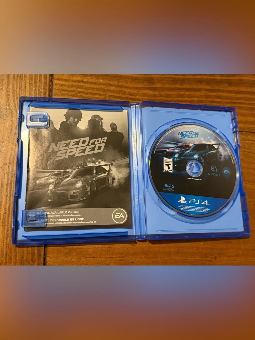 Need for Speed PS4 Video Game Complete with Case and Manual (EA)